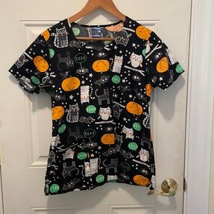 Halloween Scrub Top